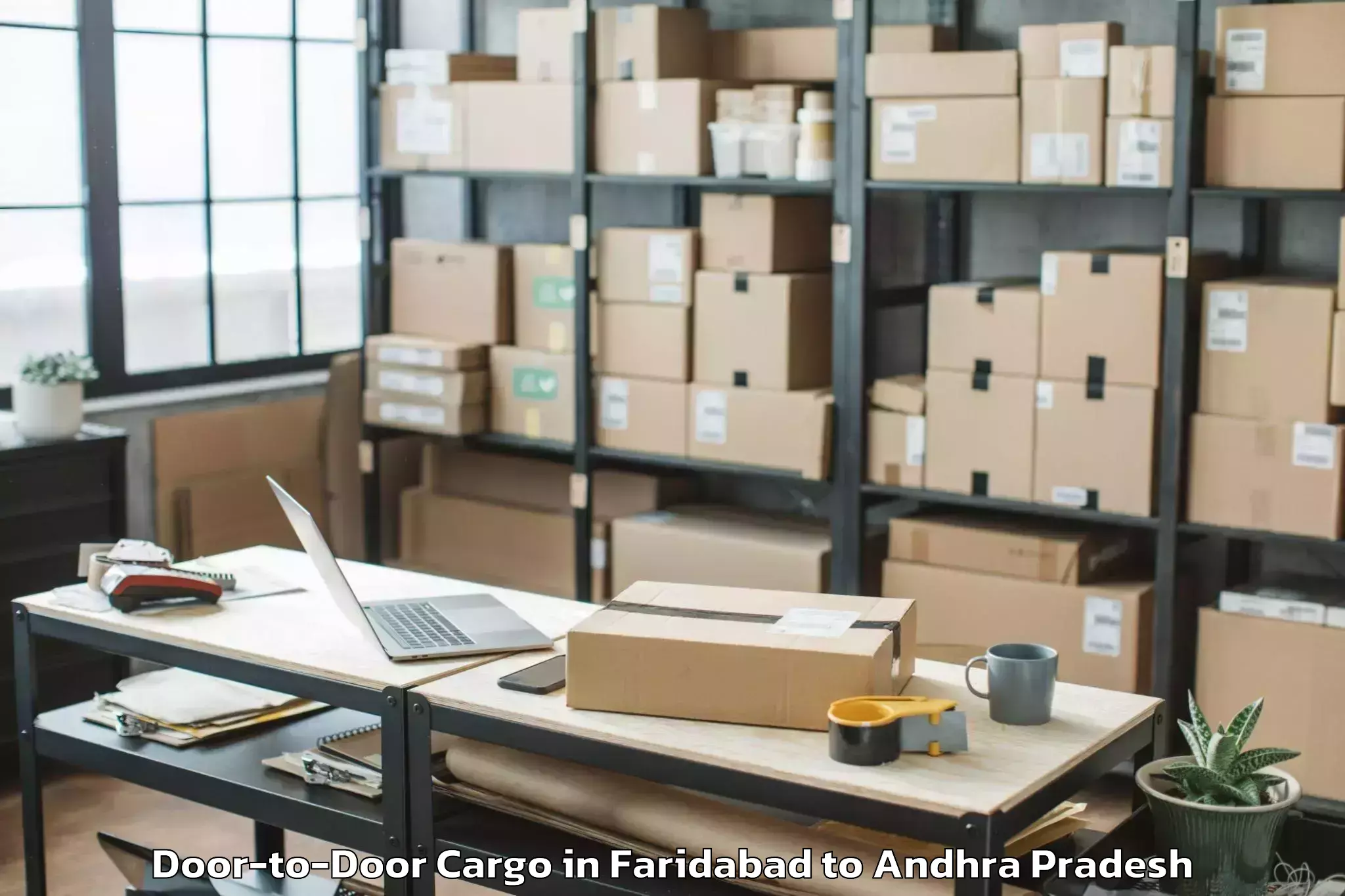 Quality Faridabad to Chandralapadu Door To Door Cargo